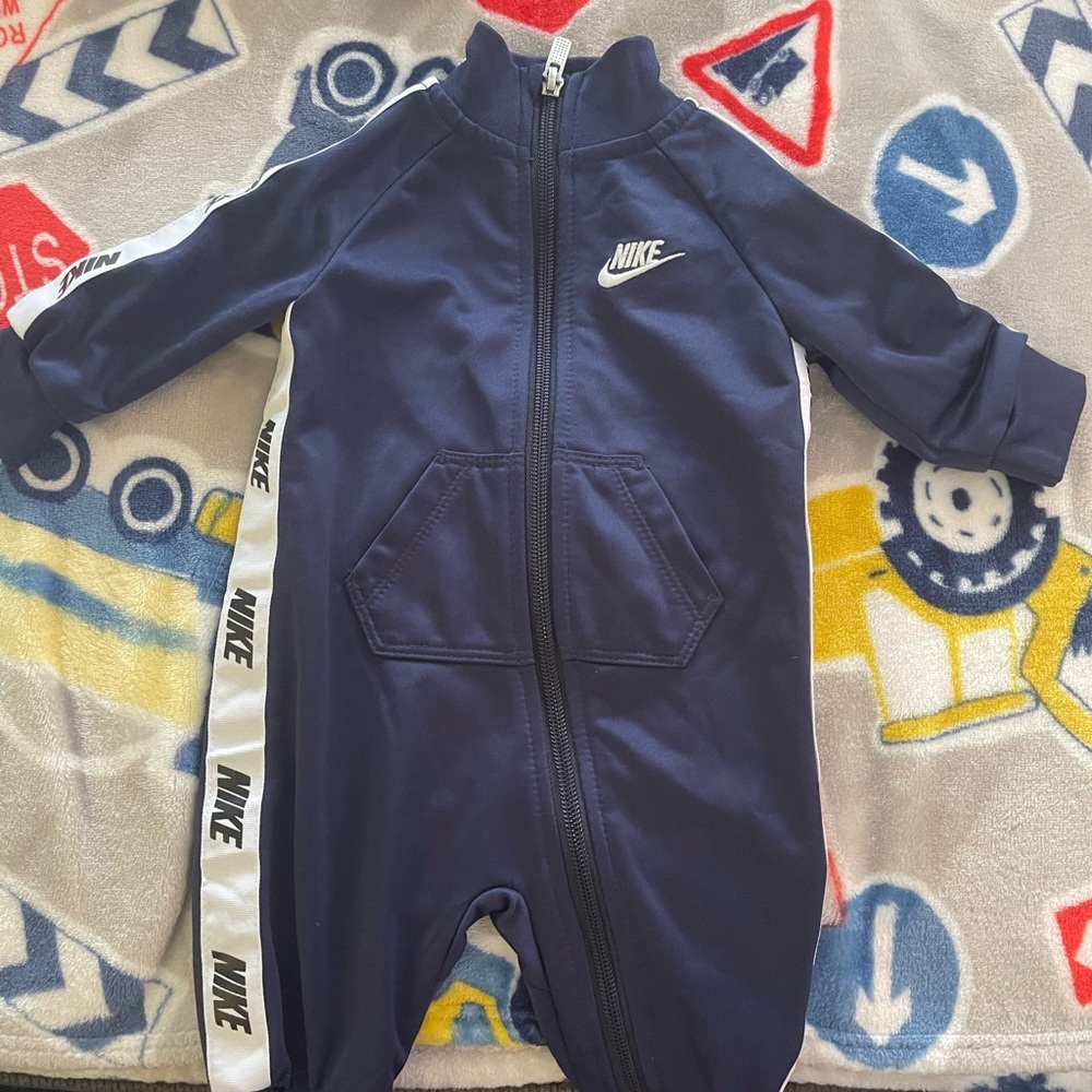 3 month Nike jumpsuit zip up
